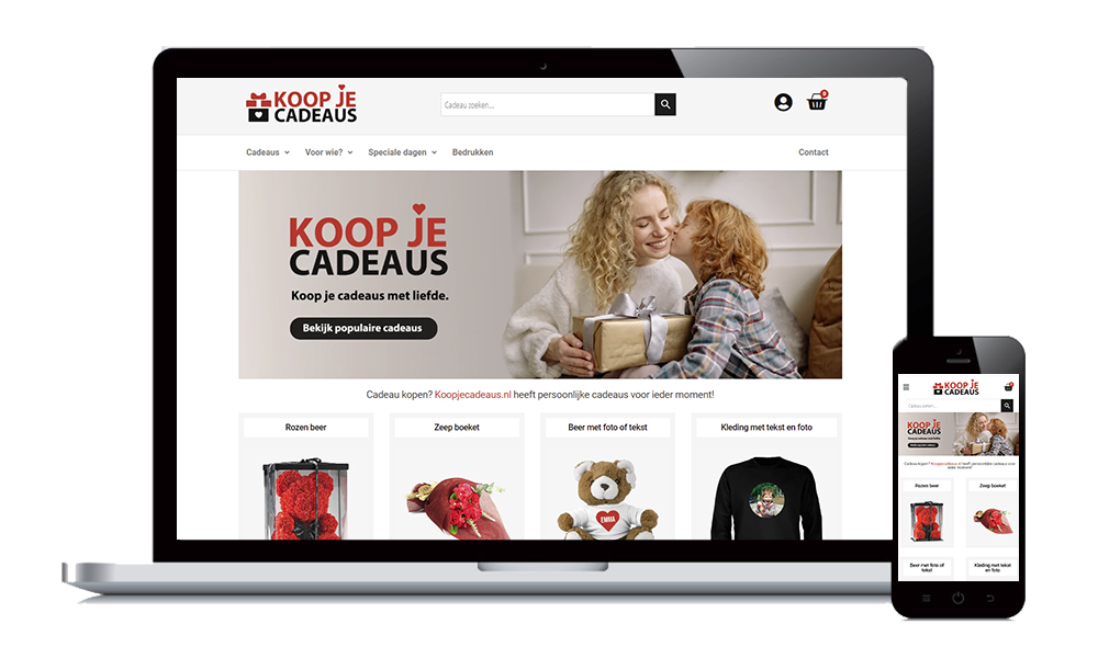 WordPress webshop Koop Je Cadeaus Veenendaal