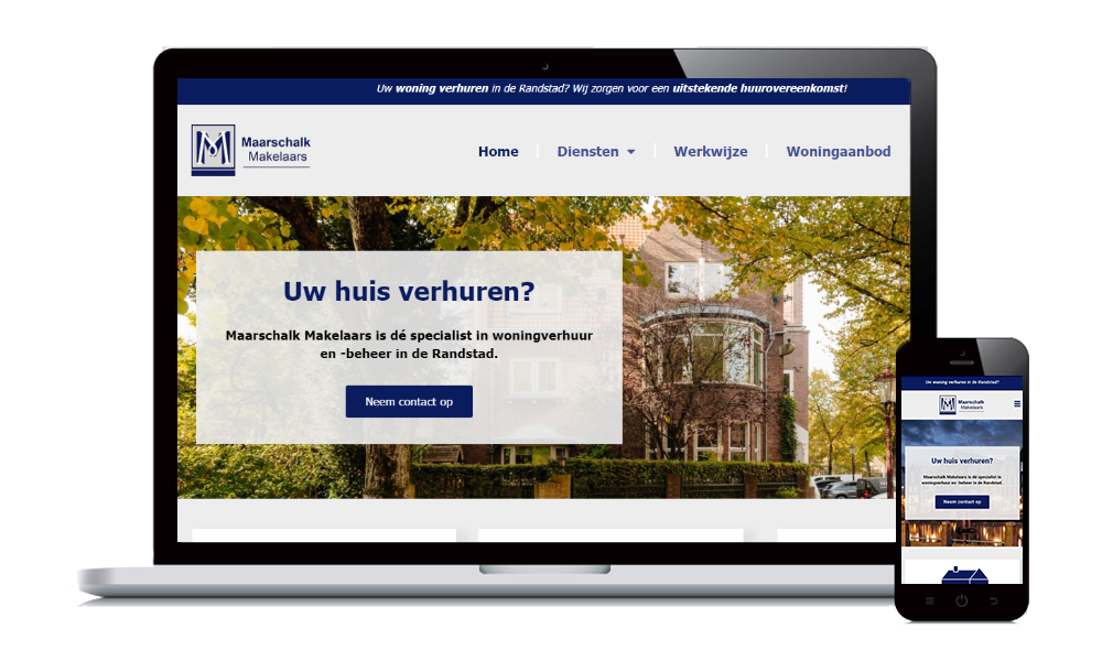 website maarschalk makelaars webdesign amsterdam