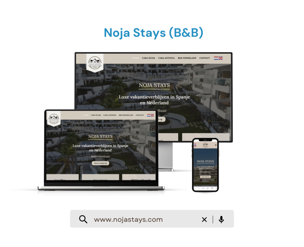 website laten maken bread and breakfast verhuren